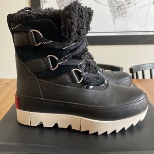 SOREL Size 6 Women's Joan of Arctic Next Waterproof Winter Boots Black Fawn